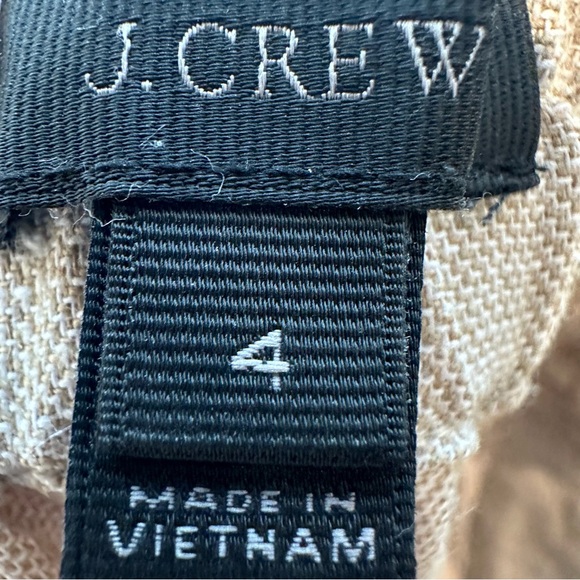 J.Crew Women's Linen Blend Pants - Size 4 - Picture 3 of 9